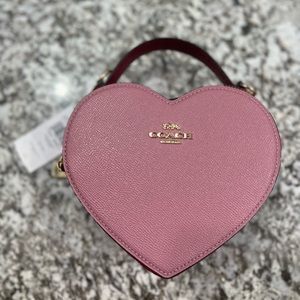 Coach Heart Crossbody - True Pink Multi